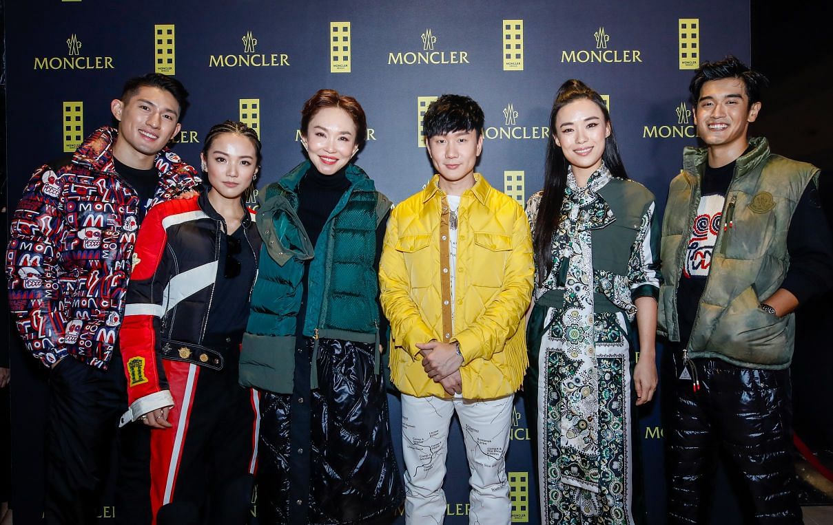 moncler, 2 moncler 1952 + valextra, JJ Lin, Fann Wong, Rebecca Lim, Nathan Hartono, fall winter, fashion