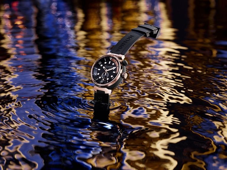 Sophie Turner Louis Vuitton Tambour Street Diver Watch Campaign